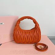 MIUMIU | Wander Matelassé Nappa Leather Hobo Bag Orange - 5