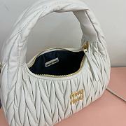 MIUMIU | Wander Matelassé Nappa Leather Hobo Bag White - 5