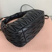 MIUMIU | Wander Matelassé Nappa Leather Hobo Bag Black - 3