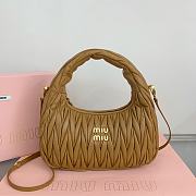 MIUMIU | Wander Matelassé Nappa Leather Hobo Bag Caramen - 1