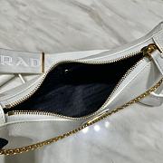 PRADA | Re-Edition 2005 Saffiano Leather Bag In White - 6