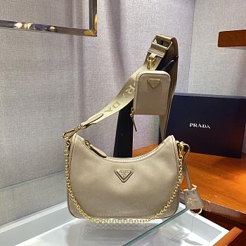 PRADA | Re-Edition 2005 Saffiano Leather Bag In Beige