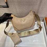 PRADA | Re-Edition 2005 Saffiano Leather Bag In Beige - 2