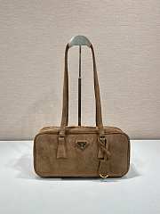 PRADA | Triangle-Logo Tote Bag In Brown - 1