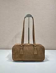 PRADA | Triangle-Logo Tote Bag In Brown - 6