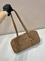 PRADA | Triangle-Logo Tote Bag In Brown - 2