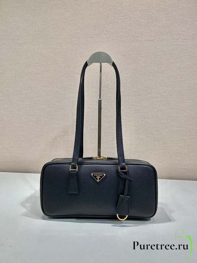 PRADA | Triangle-Logo Tote Bag In Black - 1