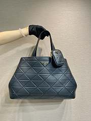 PRADA | Large Quilted Leather Tote Bag Black - 1