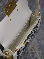 DIOR | Miss Dior Flap Bag White and Black Miss Dior Graffiti Printed Calfskin - 4