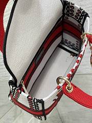 DIOR | Medium Lady D-Lite Bag White/Red - 2