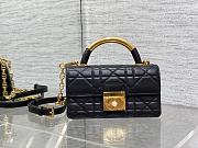 DIOR | Mini Ange Bag Black Macrocannage Lambskin - 1