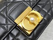 DIOR | Mini Ange Bag Black Macrocannage Lambskin - 2