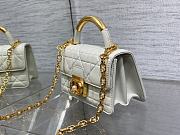 DIOR | Mini Ange Bag Latte Macrocannage Lambskin - 4