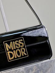 DIOR | Miss Flap Bag Black Patent Calfskin - 2