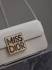 DIOR | Miss Flap Bag White Patent Calfskin - 4