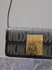 DIOR | Miss Flap Bag Black Miss Dior Allover Calfskin with Gold-Finish Studs - 5