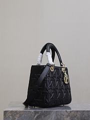 DIOR | Small Lady Bag Black Graphic Cannage Calfskin - 2