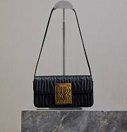 DIOR | Miss Flap Bag Black Quilted Miss Dior Allover Calfskin - 1