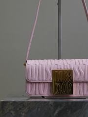 DIOR | Miss Flap Bag Pale Pink Quilted Miss Dior Allover Calfskin - 3