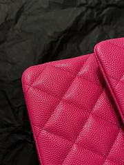 CHANEL | Pink Classic Quilted Caviar Medium - 3