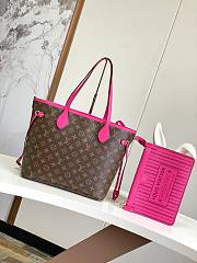 LOUIS VUITTON | Neverfull Bandoulière Inside Out MM Monogram Pink Woven Fabric Rose M12257 - 5