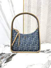 FENDI | Mini Fendessence Light blue FF denim fabric mini bag - 1