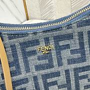 FENDI | Mini Fendessence Light blue FF denim fabric mini bag - 4