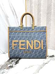 FENDI | Fendi Sunshine FF Jacquard Medium Top Handle Bag  - 1