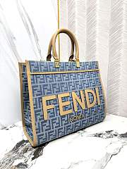 FENDI | Fendi Sunshine FF Jacquard Medium Top Handle Bag  - 6