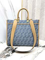 FENDI | Fendi Sunshine FF Jacquard Medium Top Handle Bag  - 5