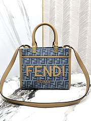 FENDI | Fendi Sunshine FF Jacquard Small Top Handle Bag - 1