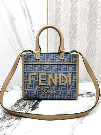 FENDI | Fendi Sunshine FF Jacquard Small Top Handle Bag