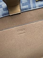 FENDI | Fendi Sunshine FF Jacquard Small Top Handle Bag - 6