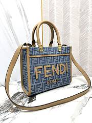 FENDI | Fendi Sunshine FF Jacquard Small Top Handle Bag - 3