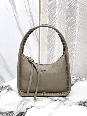 FENDI | Mini Fendessence Small dove grey Selleria bag with 264 hand-sewn topstitches - 1