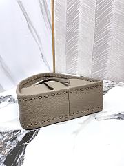 FENDI | Mini Fendessence Small dove grey Selleria bag with 264 hand-sewn topstitches - 2