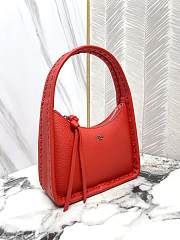 FENDI | Mini Fendessence Small red Selleria bag with 264 hand-sewn topstitches - 4