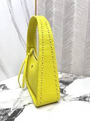 FENDI | Mini Fendessence Small acid yellow Selleria bag with 264 hand-sewn topstitches - 6