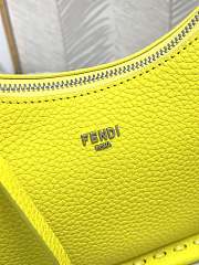 FENDI | Mini Fendessence Small acid yellow Selleria bag with 264 hand-sewn topstitches - 5