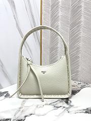 FENDI | Mini Fendessence Small ice white Selleria bag with 264 hand-sewn topstitches - 1