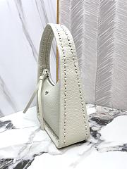 FENDI | Mini Fendessence Small ice white Selleria bag with 264 hand-sewn topstitches - 5