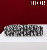 DIOR | 30 Montaigne Mini Hobo Shoulder Bag Blue Oblique Jacquard - 3