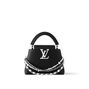 Louis Vuitton | Mini Capucines Taurillon leather in black color - 1