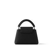 Louis Vuitton | Mini Capucines Taurillon leather in black color - 5