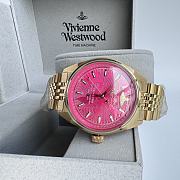 Vivienne Westwood | Lady Sydenham Gold Tone Pink Quartz Ladies Watch - 5