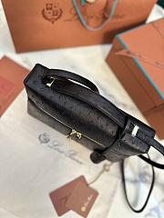 LORO PIANA | Extra bag 27 Ostrich in black color - 3