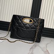 CHANEL | Clutch Lambskin & Gold Plated Metal Black - 4