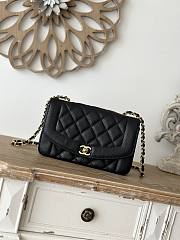 CHANEL | Diana quilted shoulder bag in black - 1