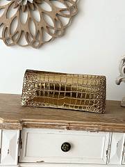 CHANEL | 19A Crocodile Embossed Gold Jeweled Scarab Clutch Bag - 3