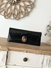 CHANEL | 19A Crocodile Embossed Black Jeweled Scarab Clutch Bag - 1